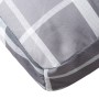 Cojines para palets 2 unidades tela a cuadros gris de , Cojines para sillas y sofás - Ref: Foro24-360703, Precio: 55,20 €, De...