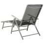 Klappliege aus schwarzem und silbernem Textilene und Aluminium von vidaXL, Liegen - Ref: Foro24-312191, Preis: 103,81 €, Raba...