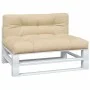 Cushions for pallets, 2 units, beige fabric by , Cushions for chairs and sofas - Ref: Foro24-360736, Price: 110,13 €, Discoun...