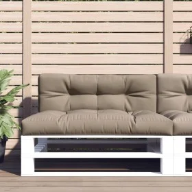 Cushions for pallets, 2 units, gray taupe fabric. by , Cushions for chairs and sofas - Ref: Foro24-360741, Price: 122,15 €, D...