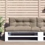 Palettenkissen, 2 Stück, grauer Taupé-Stoff. von , Kissen für Stühle und Sofas - Ref: Foro24-360741, Preis: 122,17 €, Rabatt: %
