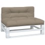 Palettenkissen, 2 Stück, grauer Taupé-Stoff. von , Kissen für Stühle und Sofas - Ref: Foro24-360741, Preis: 126,46 €, Rabatt: %
