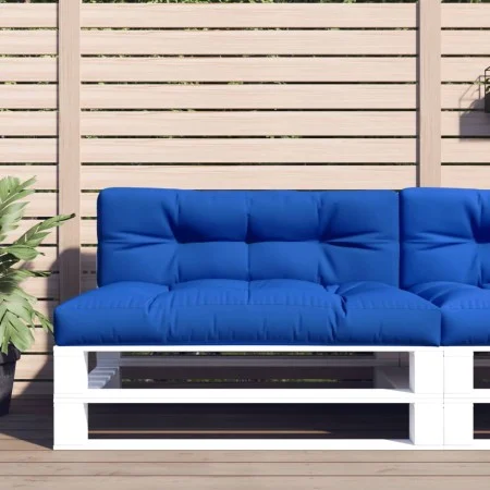 Cushions for pallets, 2 units, royal blue fabric. by , Cushions for chairs and sofas - Ref: Foro24-360743, Price: 78,34 €, Di...