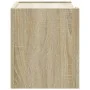 Wall-mounted bedside table in smoked oak color, measuring 45x30x35 cm. by , Nightstands - Ref: Foro24-848315, Price: 41,62 €,...