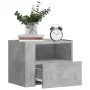 Wall-mounted bedside tables 2 units gray concrete 45x30x35 cm by , Nightstands - Ref: Foro24-848317, Price: 42,68 €, Discount: %