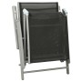 Klappliege aus schwarzem und silbernem Textilene und Aluminium von vidaXL, Liegen - Ref: Foro24-312191, Preis: 103,81 €, Raba...
