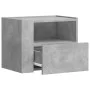 Wall-mounted bedside tables 2 units gray concrete 45x30x35 cm by , Nightstands - Ref: Foro24-848317, Price: 42,68 €, Discount: %