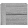 Wand-Nachttische 2 Stück in Grau Sonoma 45x30x35 cm von , Nachttische - Ref: Foro24-848336, Preis: 81,43 €, Rabatt: %