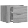 Wand-Nachttische 2 Stück in Grau Sonoma 45x30x35 cm von , Nachttische - Ref: Foro24-848336, Preis: 81,43 €, Rabatt: %