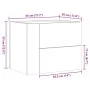 Wand-Nachttische 2 Stück in Grau Sonoma 45x30x35 cm von , Nachttische - Ref: Foro24-848336, Preis: 81,43 €, Rabatt: %
