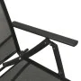 Set de muebles de jardín 3 piezas textilene aluminio negro de vidaXL, Conjuntos de jardín - Ref: Foro24-312198, Precio: 95,29...