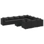 Garden sofa set 11 pieces and black synthetic rattan cushions by , Garden sets - Ref: Foro24-3308339, Price: 879,34 €, Discou...