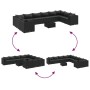 Set de sofás de jardín 11 pzas y cojines ratán sintético negro de , Conjuntos de jardín - Ref: Foro24-3308339, Precio: 879,79 €