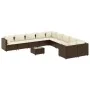 Garden sofa set 11 pcs with brown synthetic rattan cushions by , Garden sets - Ref: Foro24-3308353, Price: 725,64 €, Discount: %