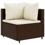 Garden sofa set 11 pcs with brown synthetic rattan cushions by , Garden sets - Ref: Foro24-3308353, Price: 725,64 €, Discount: %