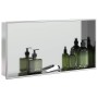 Hornacina ducha acero inoxidable plateado cepillado 62x32x9 cm | Foro24.es | Tu tienda online para hogar, jardín y más Foro24.es