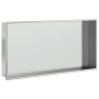 Hornacina ducha acero inoxidable plateado cepillado 62x32x9 cm | Foro24.es | Tu tienda online para hogar, jardín y más Foro24.es