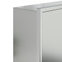 Dusch-Nische aus gebürstetem silbernen Edelstahl 62x32x9 cm. von , Duschwände und Duschwände - Ref: Foro24-4005128, Preis: 88...