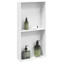 Hornacina ducha acero inoxidable blanco mate 32x62x9 cm de , Paredes y mamparas de ducha - Ref: Foro24-4005135, Precio: 117,0...