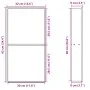 Dusch-Nische aus mattem Edelstahl in Weiß, 32x62x9 cm. von , Duschwände und Duschwände - Ref: Foro24-4005135, Preis: 116,16 €...