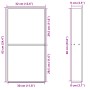 Dusch-Nische aus mattem Edelstahl in Weiß, 32x62x9 cm. von , Duschwände und Duschwände - Ref: Foro24-4005135, Preis: 129,46 €...