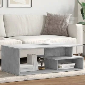 Engineered wood gray concrete coffee table 102x55x35 cm by , Coffee table - Ref: Foro24-848013, Price: 69,93 €, Discount: %