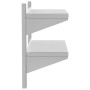 Estante de pared acero inoxidable plateado 75x30x60 cm de , Estantes y estanterías - Ref: Foro24-30313, Precio: 55,60 €, Desc...
