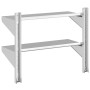 Estante de pared acero inoxidable plateado 75x30x60 cm de , Estantes y estanterías - Ref: Foro24-30313, Precio: 55,60 €, Desc...