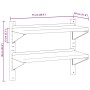 Estante de pared acero inoxidable plateado 75x30x60 cm de , Estantes y estanterías - Ref: Foro24-30313, Precio: 55,60 €, Desc...