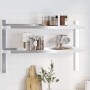Estante de pared acero inoxidable plateado 100x23,5x60 cm de , Estantes y estanterías - Ref: Foro24-30311, Precio: 53,55 €, D...