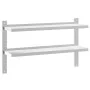 Estante de pared acero inoxidable plateado 100x23,5x60 cm de , Estantes y estanterías - Ref: Foro24-30311, Precio: 53,02 €, D...