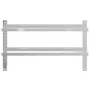 Estante de pared acero inoxidable plateado 100x23,5x60 cm de , Estantes y estanterías - Ref: Foro24-30311, Precio: 53,02 €, D...