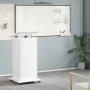 Rollwagen-Ständer mit Schublade aus weißem Ingenieurholz 55x55x107 cm. von , Schreibtische - Ref: Foro24-848024, Preis: 130,5...