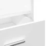 Engineered wood white lectern with wheels and drawer 55x55x107 cm by , Desks - Ref: Foro24-848024, Price: 130,50 €, Discount: %