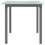 Mesa de jardín de aluminio y vidrio gris claro 80x80x74 cm de vidaXL, Mesas de jardín - Ref: Foro24-312203, Precio: 135,82 €,...