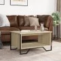 Center table made of Sonoma oak engineered wood 75x51x40 cm by , Coffee table - Ref: Foro24-848485, Price: 49,85 €, Discount: %