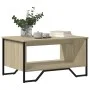 Center table made of Sonoma oak engineered wood 75x51x40 cm by , Coffee table - Ref: Foro24-848485, Price: 49,85 €, Discount: %