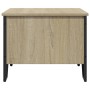 Wohnzimmertisch aus Sonoma-Eiche Spanplatte 75x51x40 cm von , Couchtisch - Ref: Foro24-848485, Preis: 50,59 €, Rabatt: %