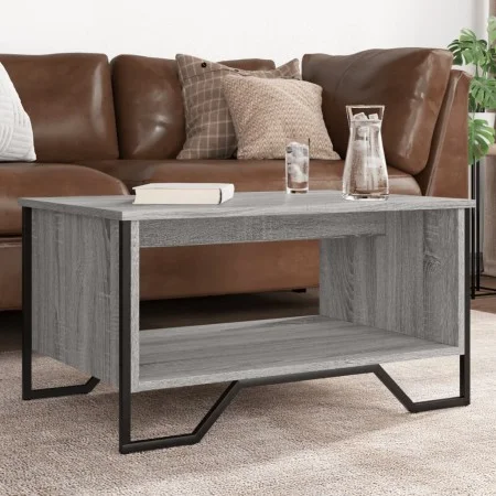 Mesa de centro madera contrachapada gris Sonoma 75x51x40 cm de , Mesas de centro - Ref: Foro24-848487, Precio: 45,81 €, Descu...