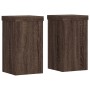 Soportes de plantas 2 uds madera marrón roble 10x10x18 cm de , Soportes para macetas - Ref: Foro24-852885, Precio: 17,24 €
