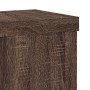 Soportes de plantas 2 uds madera marrón roble 10x10x18 cm de , Soportes para macetas - Ref: Foro24-852885, Precio: 17,24 €