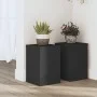 Soportes de plantas 2 uds madera ingeniería negro 20x20x30 cm de , Soportes para macetas - Ref: Foro24-852898, Precio: 35,13 ...