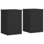 Soportes de plantas 2 uds madera ingeniería negro 20x20x30 cm de , Soportes para macetas - Ref: Foro24-852898, Precio: 35,13 ...