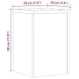 Pflanzenständer 2 Stück in Holzoptik Grau Sonoma 20x20x30 cm von , Topfständer - Ref: Foro24-852902, Preis: 31,90 €, Rabatt: %