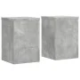 Plant stands 2 units gray wood concrete 20x20x30 cm by , Pot stands - Ref: Foro24-852900, Price: 30,77 €, Discount: %