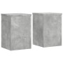 Soportes de plantas 2 uds madera gris hormigón 20x20x30 cm de , Soportes para macetas - Ref: Foro24-852900, Precio: 28,80 €, ...