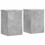 Soportes de plantas 2 uds madera gris hormigón 25x25x35 cm de , Soportes para macetas - Ref: Foro24-852909, Precio: 38,05 €, ...