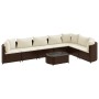 Set sofás de jardín 8 piezas y cojines ratán sintético marrón de , Conjuntos de jardín - Ref: Foro24-3308385, Precio: 504,34 ...