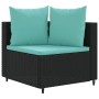 6-piece garden sofa set with black synthetic rattan cushions by , Garden sets - Ref: Foro24-3308420, Price: 445,46 €, Discoun...