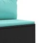 6-piece garden sofa set with black synthetic rattan cushions by , Garden sets - Ref: Foro24-3308420, Price: 437,14 €, Discoun...